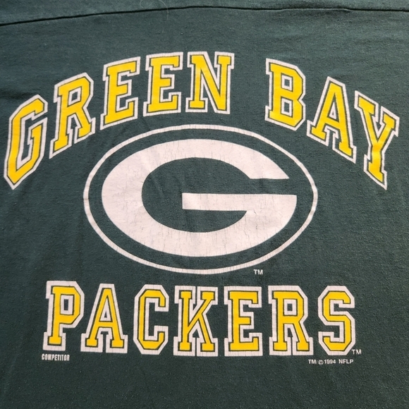 Vintage 90s Logo 7 Green Bay Packers Football T Shirt - Picture 6 of 6